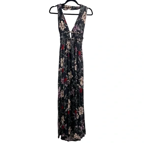 NWOT ILLA ILLA Floral Backless Maxi Dress - Picture 1 of 16